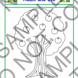 Adam & Eve BYBEL INKLEURPRENTJIE