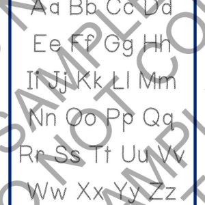 Oefen die alfabet letters